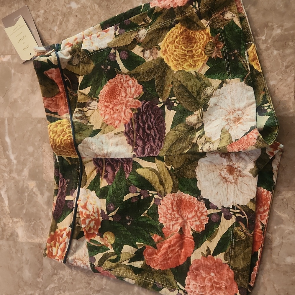 Anthropologie Eleveness Floral Print Shorts
